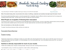 Tablet Screenshot of anabolicmusclecooking.com